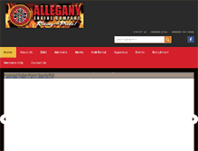Tablet Screenshot of alleganyfire.com
